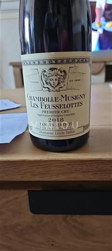 Bourgogne Chambolle-Musigny Premier Cru Louis Jadot Les Feusselottes 2018
