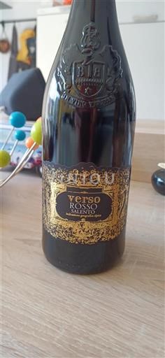 Vin Rouge sec Verso Bisceglia B Non millésimé Italie Pouilles Salento