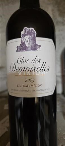 Bordeaux Listrac-Médoc Clos des Demoiselles 2009