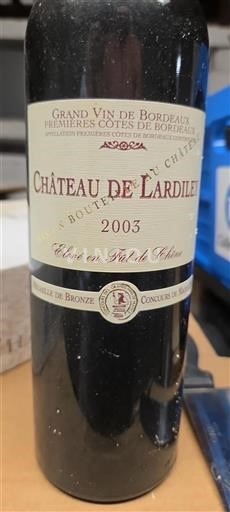 Bordeaux Premières-côtes-de-bordeaux Château L'Ardilet 2003