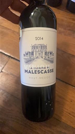 Bordeaux Haut-Médoc La Closerie de Malescasse 2014