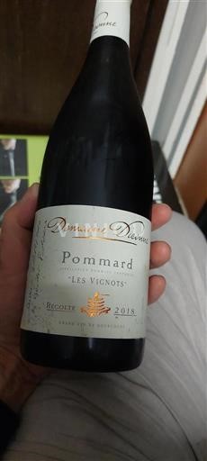 Vin Rouge sec Les Vignots Domaine Desvignes 2018 France Bourgogne Pommard AOC