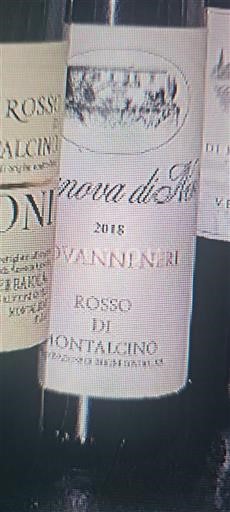 Toscane Rosso di Montalcino GIOVANNI NERI 2018