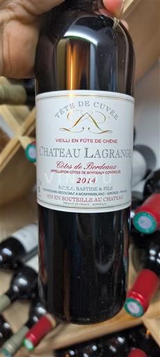 Bordeaux Côtes-de-Bordeaux Château Lagrange Tête de 2014