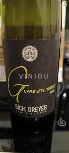 Elsass Gewürztraminer Grand Cru Sick Dreyer Gewurztraminer 2020