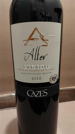 Roussillon Côtes do Roussillon Domaine Cazes 2012