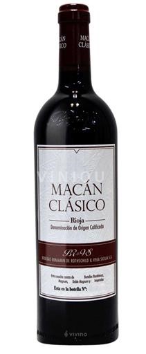 Rioja Bodegas Benjamin de Rothschild & Vega Sicilia Macán Clásico 2020