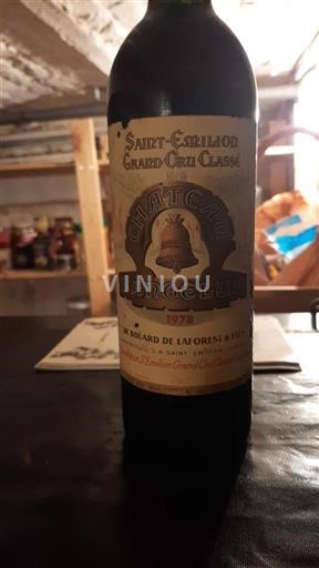 Bordeaux Saint-Émilion Grand Cru Château Angélus 1978