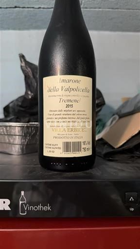 Benátsko Amarone della Valpolicella Villa Erbice Tremenel 2015