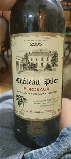 Bordeaux Château Pilet 2005