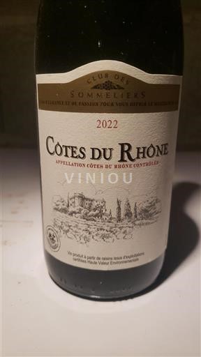 Rhônetal Côtes du Rhône Club des Sommeliers 2022