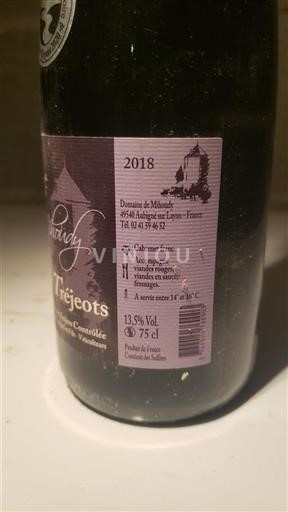 Valle della Loira Anjou Domaine Mihoudy Les Tréjeots 2018