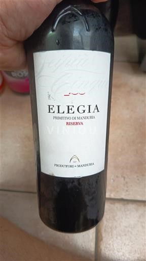 Pouilles Primitivo di Manduria Produttori di Manduria Elegia Non Millésimé