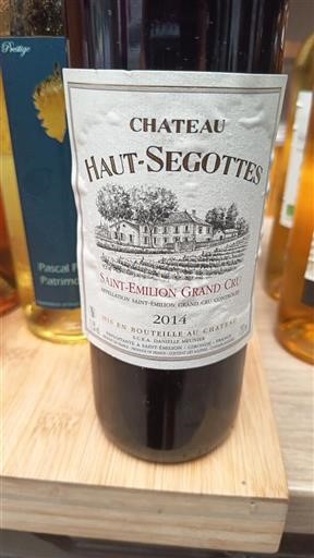 Bordeaux Saint-Émilion Grand Cru Grand Cru Château Haut-Segottes 2014