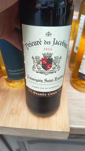 Bordeaux Puisseguin-saint-émilion Prieuré des Jacobins Grande 2016