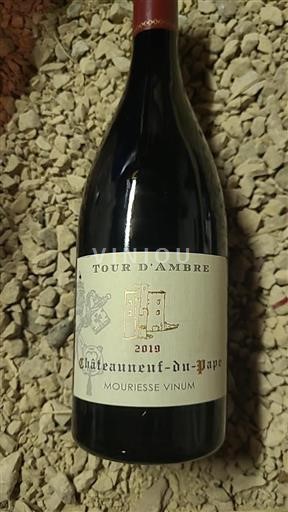 Rhône Valley Châteauneuf-du-Pape Mouriesse Vinum Tour d'Ambre 2019