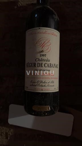 Bordeaux Saint-Estèphe Château Ségur de Cabanac 1997
