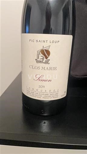 Languedoc Pic-saint-loup Clos Marie Simon 2011