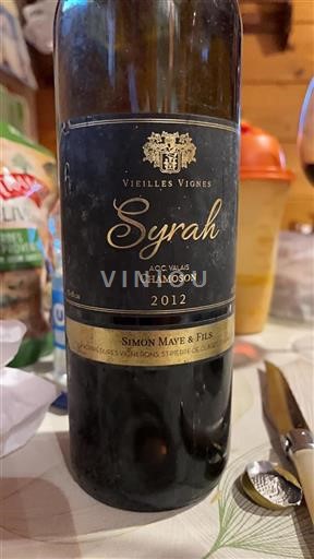 Valais Not Specified Simon Maye & Fils Vieilles Vignes 2012