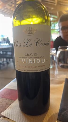 Bordeaux Graves Clos Le Comte 2022