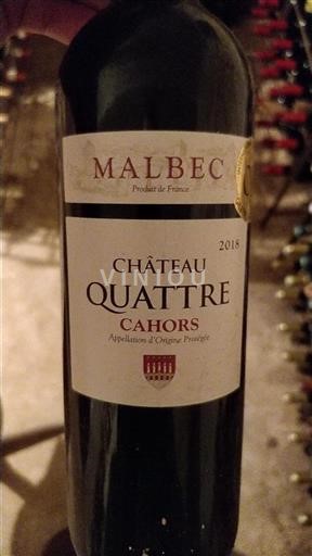 Jihozápad Cahors Château Quattre 2018