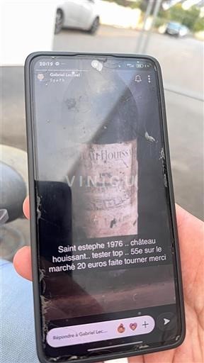Bordeaux Saint-Estèphe Château Houssant 1976