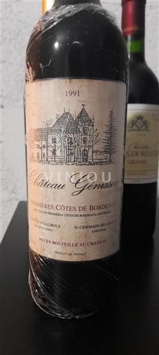 Bordeaux Premières-côtes-de-bordeaux Château Génisson 1991