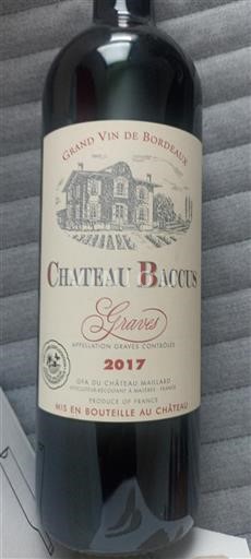 Bordeaux Graves Château Baccus 2017