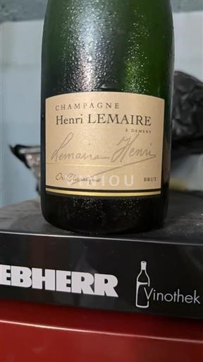 Vin Effervescent Blanc brut Or Classique Henri Lemaire Non millésimé France Champagne AOC hve