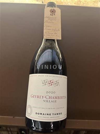 Bourgogne Gevrey-chambertin Domaine Tawse 2020