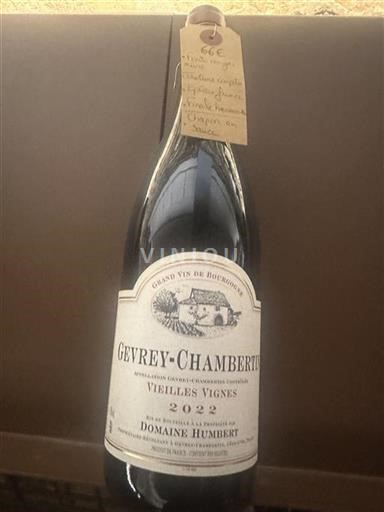 Borgonha Gevrey-chambertin Domaine Humbert Vieilles Vignes 2022