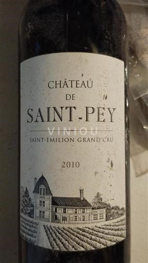 Bordeaux Saint-Émilion Grand Cru Château Saint-Pey 2010