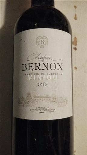 Bordeaux Castillon-côtes-de-bordeaux Château Bernon Prestige 2016