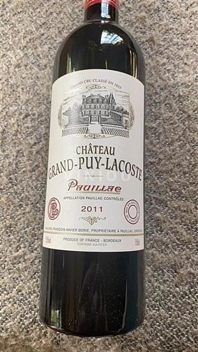 Bordeaux Pauillac Grand Cru Château Grand-Puy-Lacoste 2011