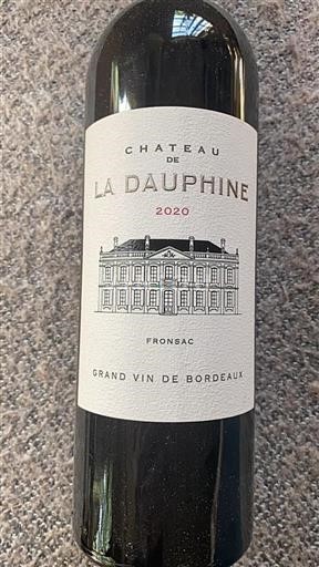 Bordeaux Fronsac Château La Dauphine 2020
