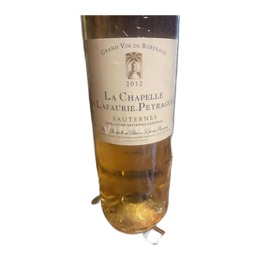 Bordeaux Sauternes Château Lafaurie-Peyraguey La Chapelle 2012