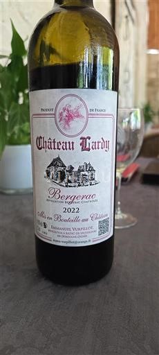 Vin Rouge sec Château Lardy 2022 France Sud-Ouest Bergerac AOC
