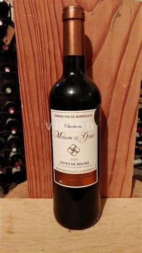 Bordeaux Côtes-de-bourg Château Moulin de Guiet 2020