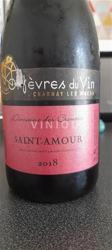 Vin Rouge sec Domaine Des Creuses 2018 France Beaujolais Saint-Amour AOC