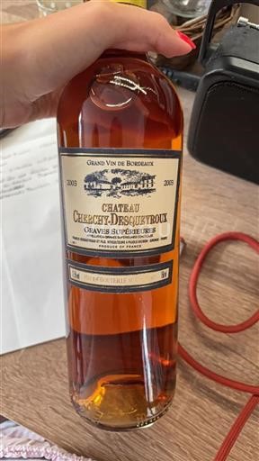 Bordeaux Graves Supérieures Château Cherchy-Desqueyroux 2003