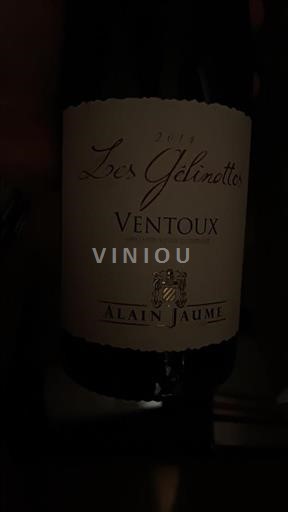 Valle del Rodano Ventoux Alain Jaume Les Gélinottes 2014