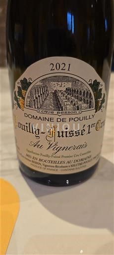 Borgoña Pouilly-fuissé Premier Cru Domaine Pouilly Au Vignerais 2021