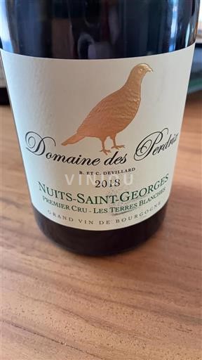 Borgoña Nuits-Saint-Georges Premier Cru Domaine Des Perdrix Les Terres Blanches 2018