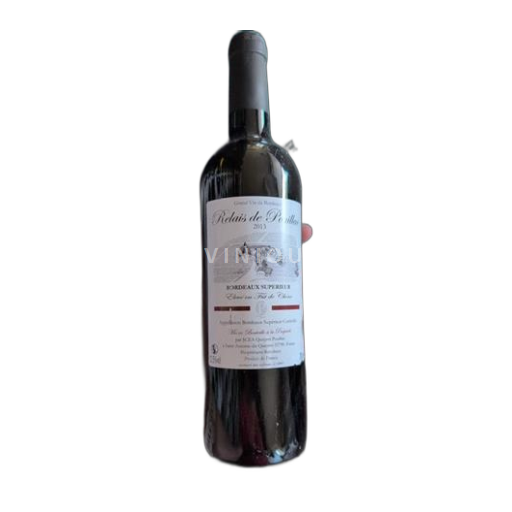 Vin Rouge sec Relais de Pouillac Château Queyret-Pouillac 2013 France Bordeaux Bordeaux supérieur AOC