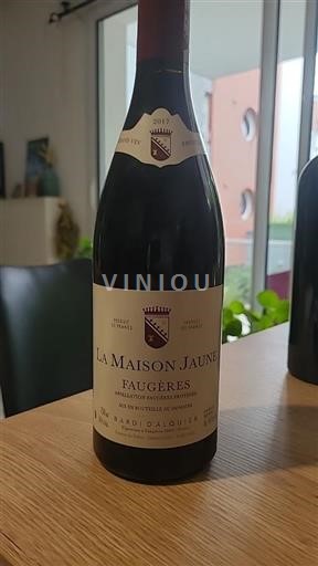 Languedoc Faugères Bardi Alquier La Maison Jaune 2017