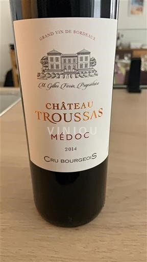 Bordeaux Médoc Cru Bourgeois Château Troussas 2014