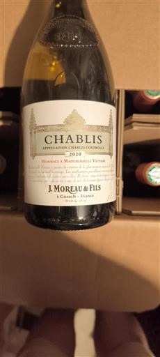 Bourgogne Chablis J. Moreau & Fils Hommage à Mademoiselle Victoire 2020