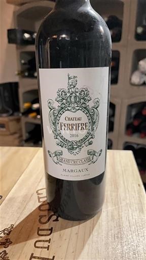 Bordeaux Margaux Grand Cru Château Ferrière 2016