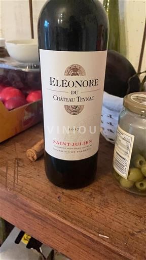 Bordeaux Saint-Julien Château Teynac Éléonore 2017