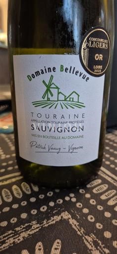Vin Blanc sec Sauvignon Château Bellevue 2024 France Vallée de la Loire Touraine AOC